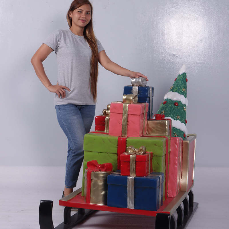 Natureworks Australia Christmas Sleigh with Gifts - Image 3