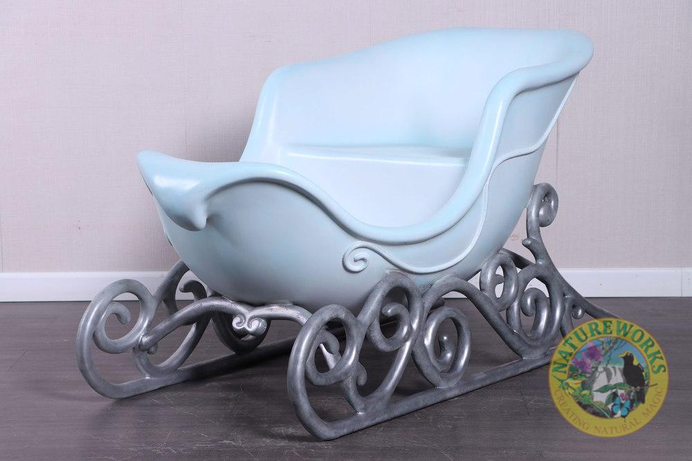 Christmas Winter Sleigh -angle view