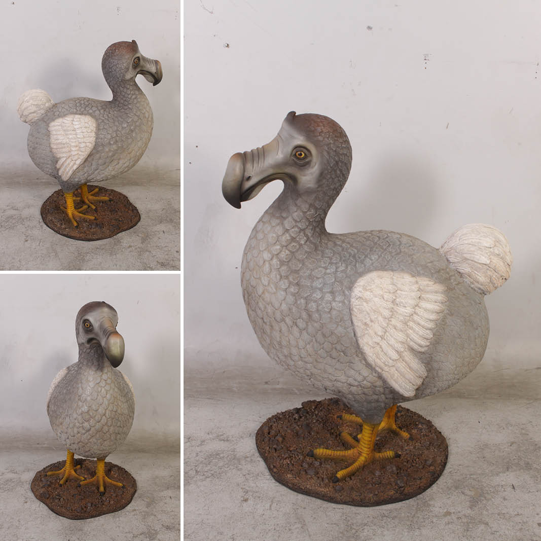 Natureworks Australia Dodo-Bird-standing-on-base-plate-showing-side, front and rear angle views-120007