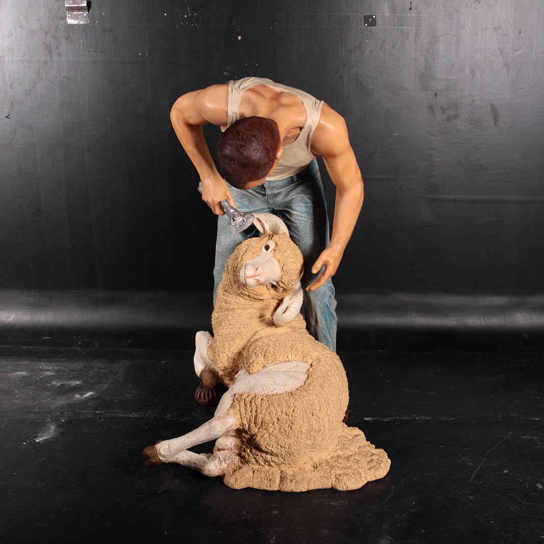 Natureworks Australia Sheep Shearer-Showing front view-Painted Finish- 110072Painted