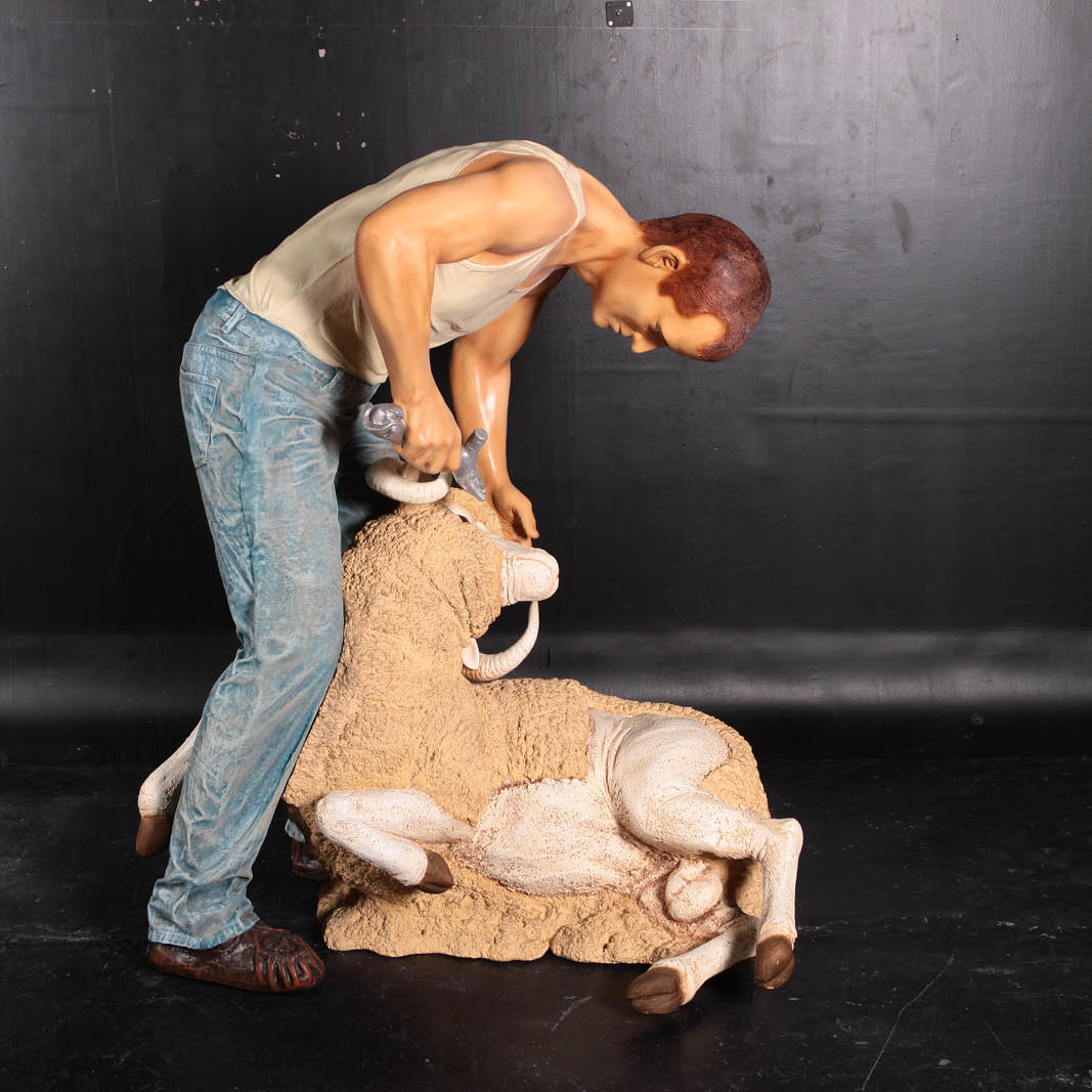 Natureworks Australia Sheep Shearer-Showing side view-Painted Finish- 110072Painted-V1