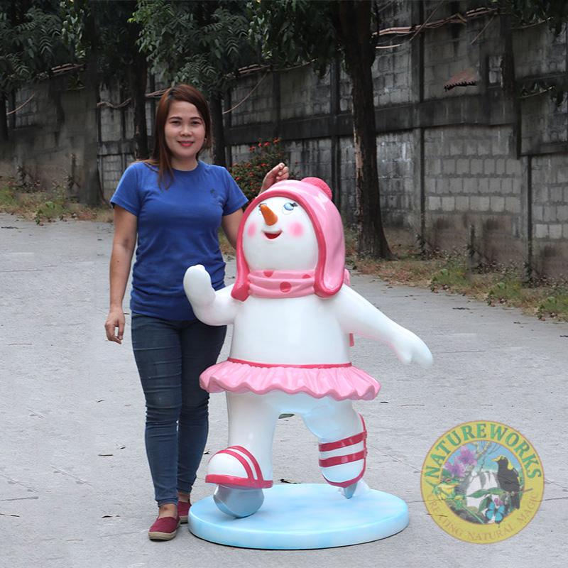 Natureworks Australia Skating Snowman Girl - Image 4