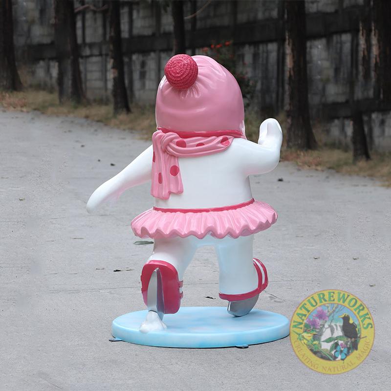 Natureworks Australia Skating Snowman Girl - Image 2
