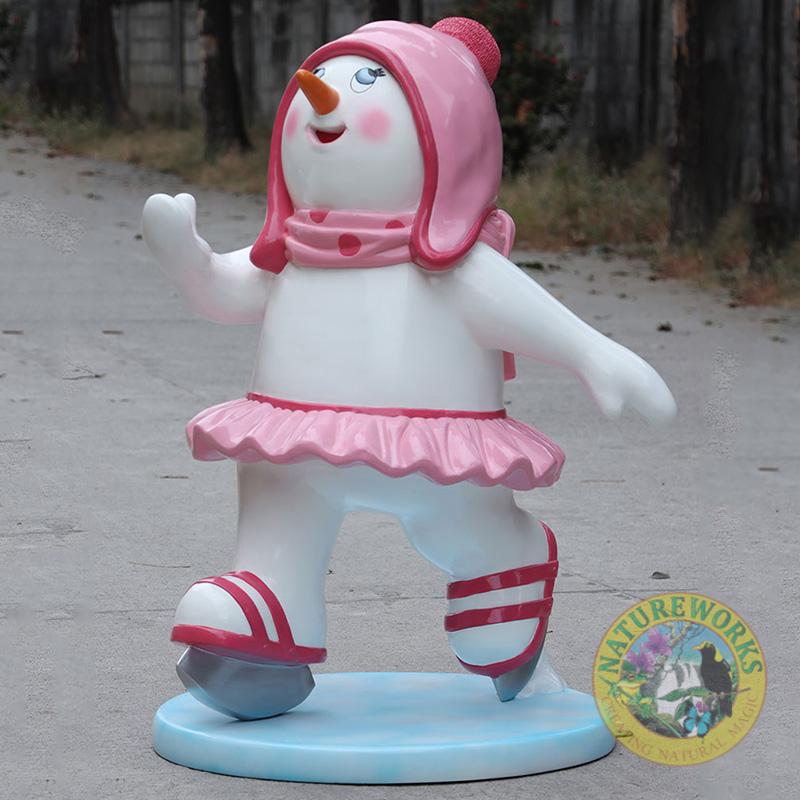 Natureworks Australia Skating Snowman Girl - Image 3