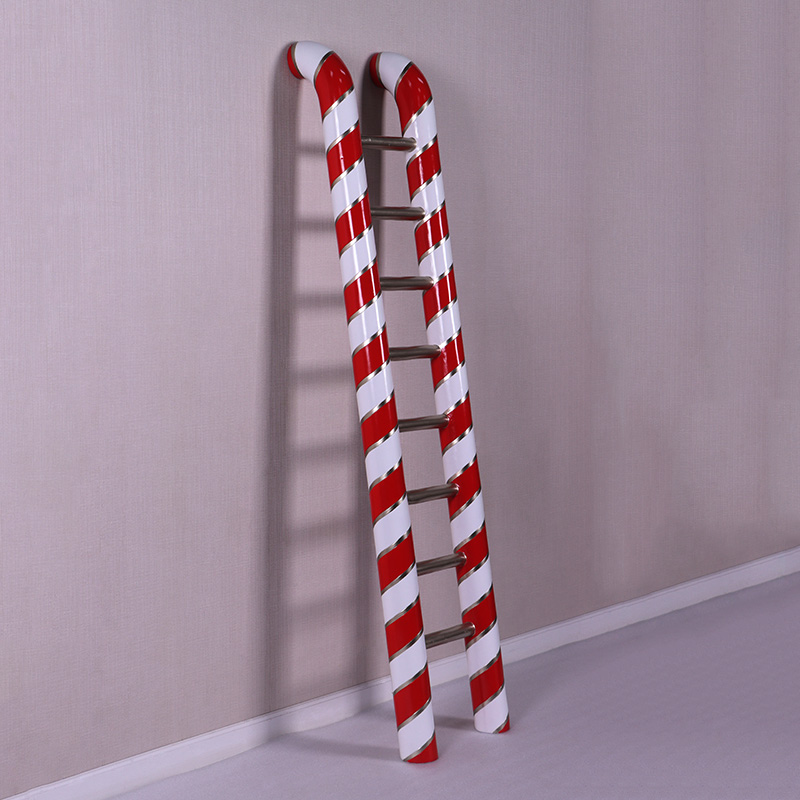 Natureworks Australia Candy Cane Ladder red and white striped display prop
