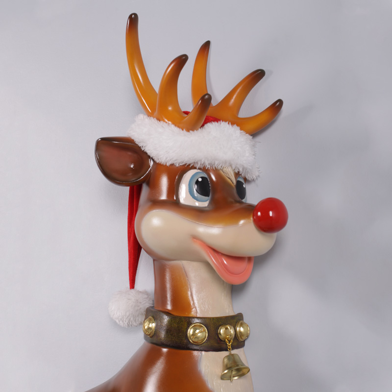 Natureworks Australia Funny Reindeer Wall Decor - 170109- Close up of head