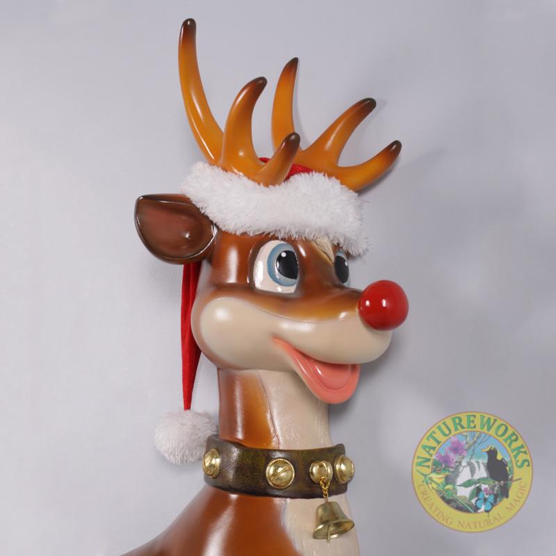 Natureworks Australia Funny Reindeer Wall Decor - 170109- Close up of head