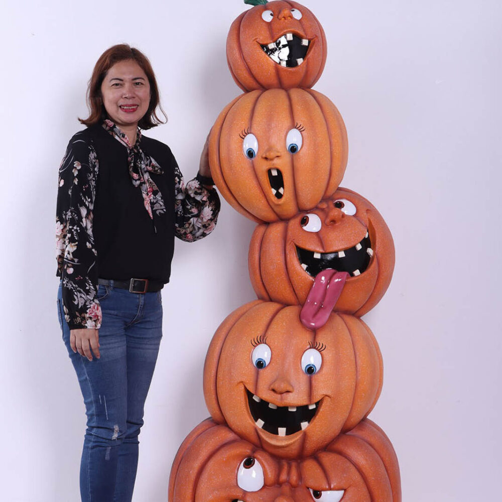 Pumpkin Stack of 5 Crazy Faces - Image 3