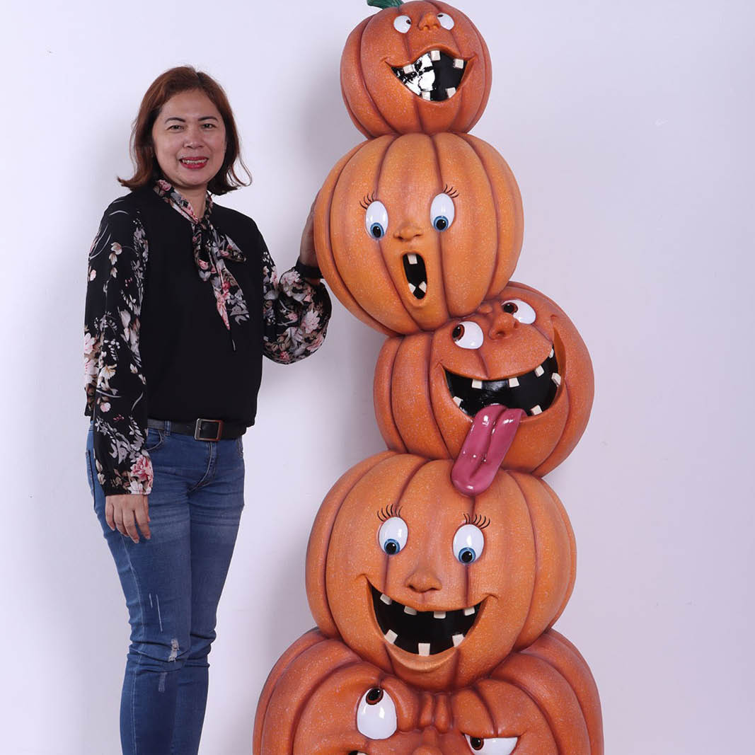 Natureworks Australia Pumpkin Stack of 5 Crazy Faces - Image 3