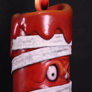 Natureworks Australia Halloween Scary Mummy candle side angle view 250019 V1 sculpture - Business Marketing & Tourism, Art, sculpture design & inspiration, Community revitalisation