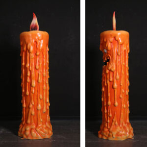 Hallowwen Scary pumpkin candle Side and rear view 250051 front view V3 sculpture - Business Marketing & Tourism, Art, sculpture design & inspiration, Community revitalisation