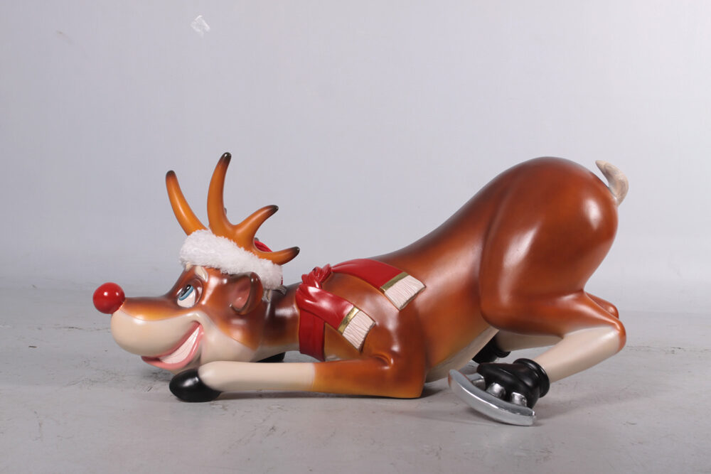 Reindeer Funny Skating- 170078 side view looking left