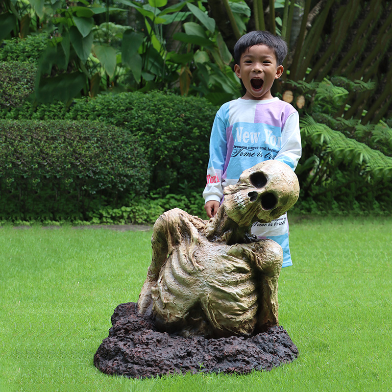 Zombie Brother - Jason prop - 240173- shown with child