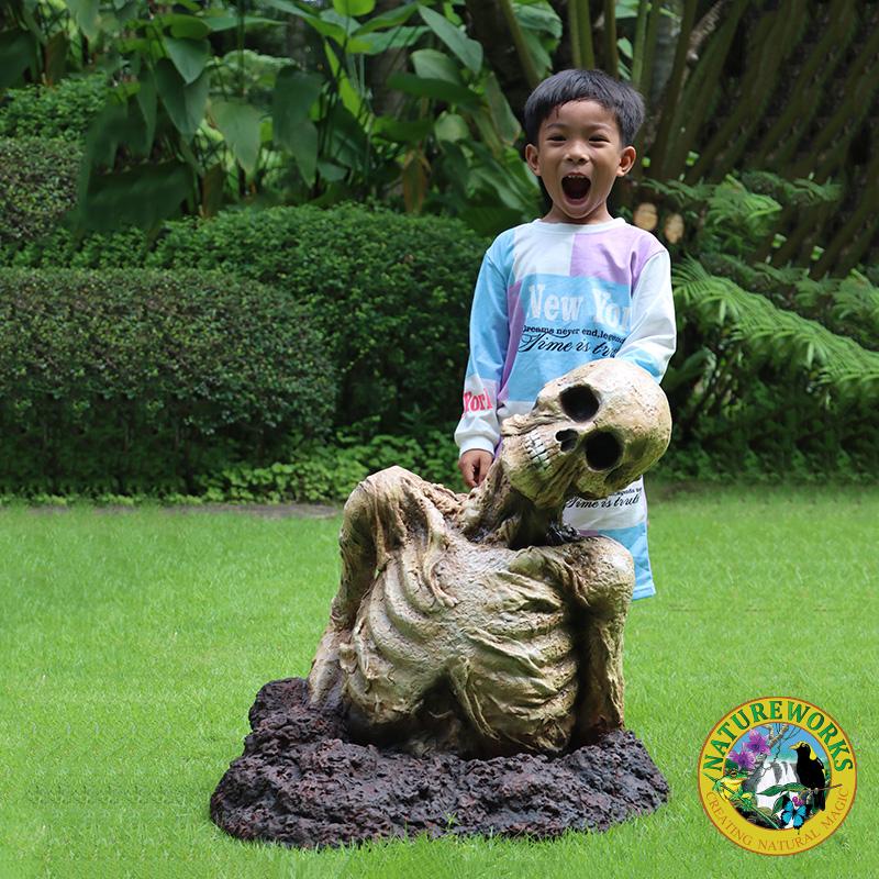 Natureworks Australia Zombie Brother - Jason prop - 240173- shown with child