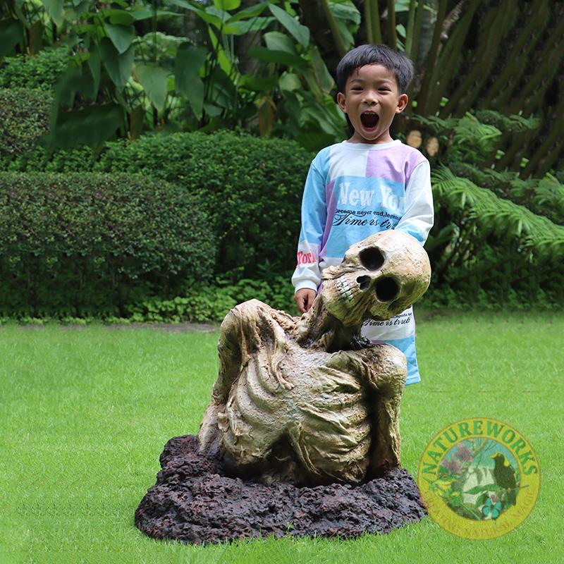 Natureworks Australia Zombie Brother - Jason prop - 240173- shown with child