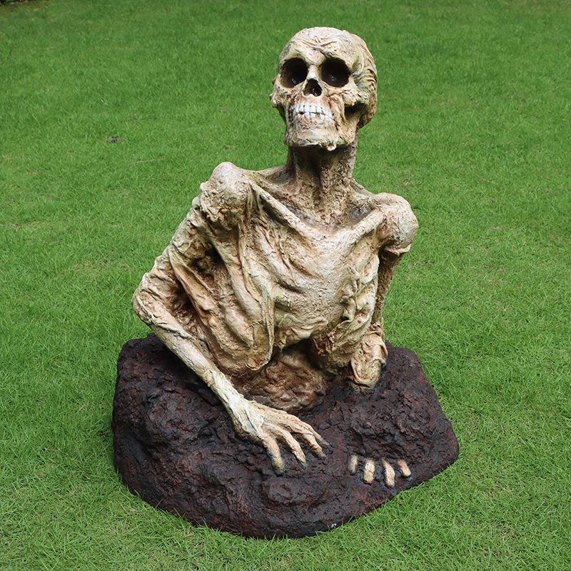 Natureworks Australia Zombie Brothers-Tarman-Halloween Prop-Shown -outside on grass-240174