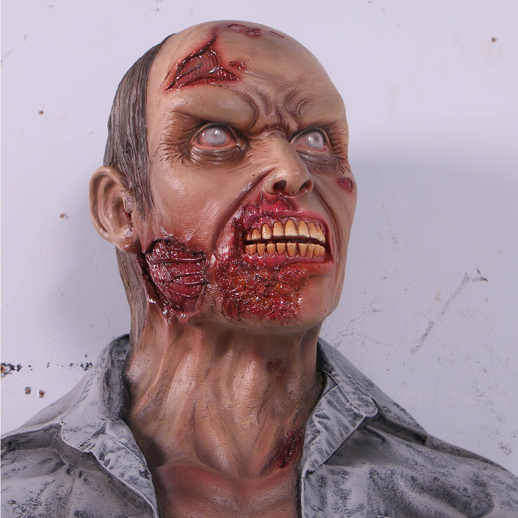 Natureworks Australia Zombie Wall decor Halloween prop - 140104- head close up front view