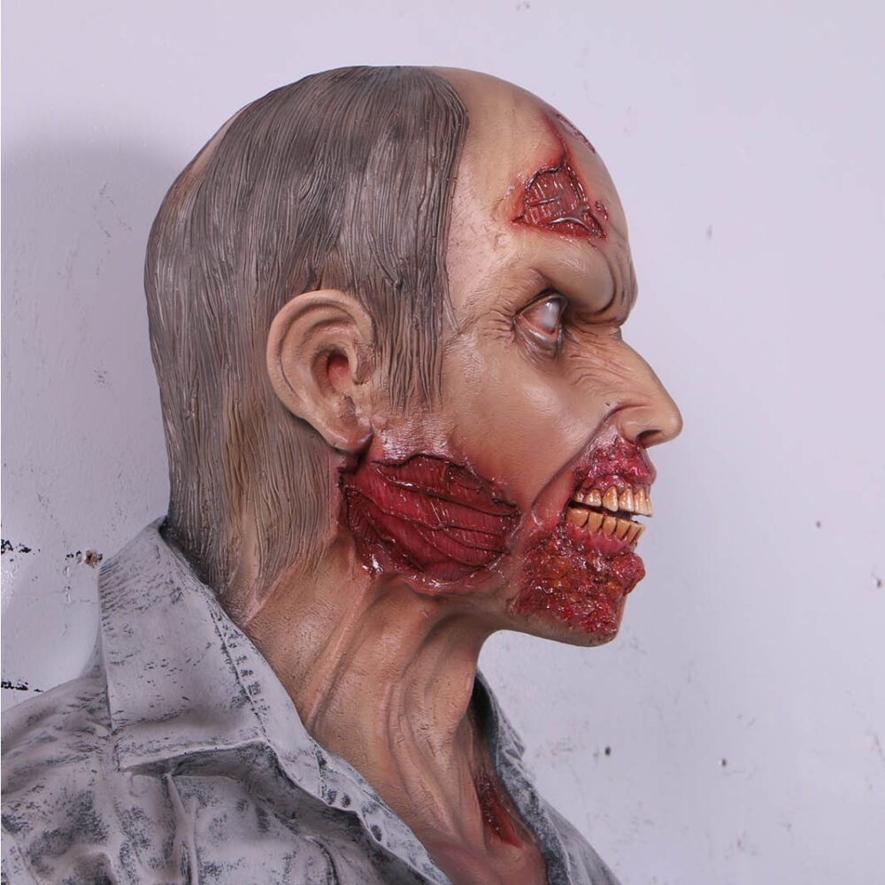Zombie Wall decor Halloween prop - 140104- head close up side view