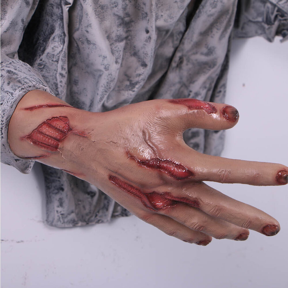 Zombie Wall decor Halloween prop - 140104- right hand blood and gore