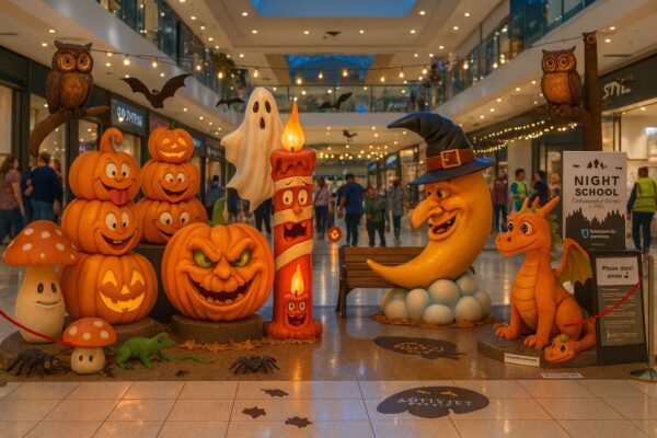 horror shopping centre sculpture -