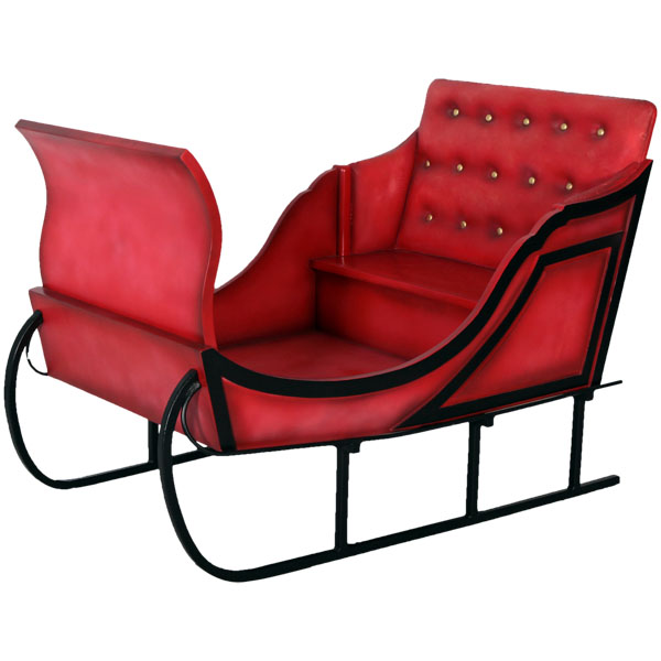 Natureworks Australia Christmas Sleigh-Jumbo-110096Red- angle view