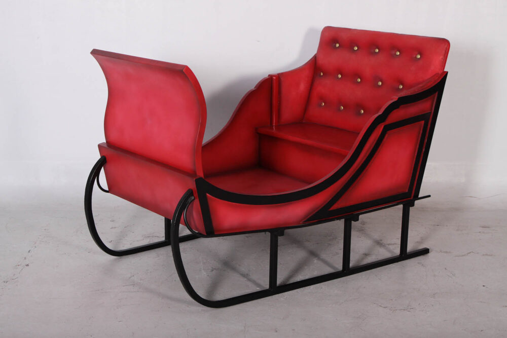 Christmas Sleigh-Jumbo-110096Red- angle view