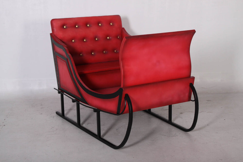 Christmas Sleigh-Jumbo-110096Red- angle view-2