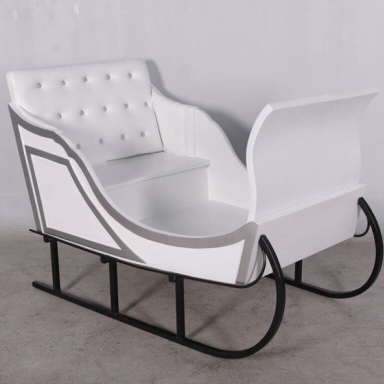 Natureworks Australia Christmas sleigh - Jumbo white- best view-110096W-V9- best view