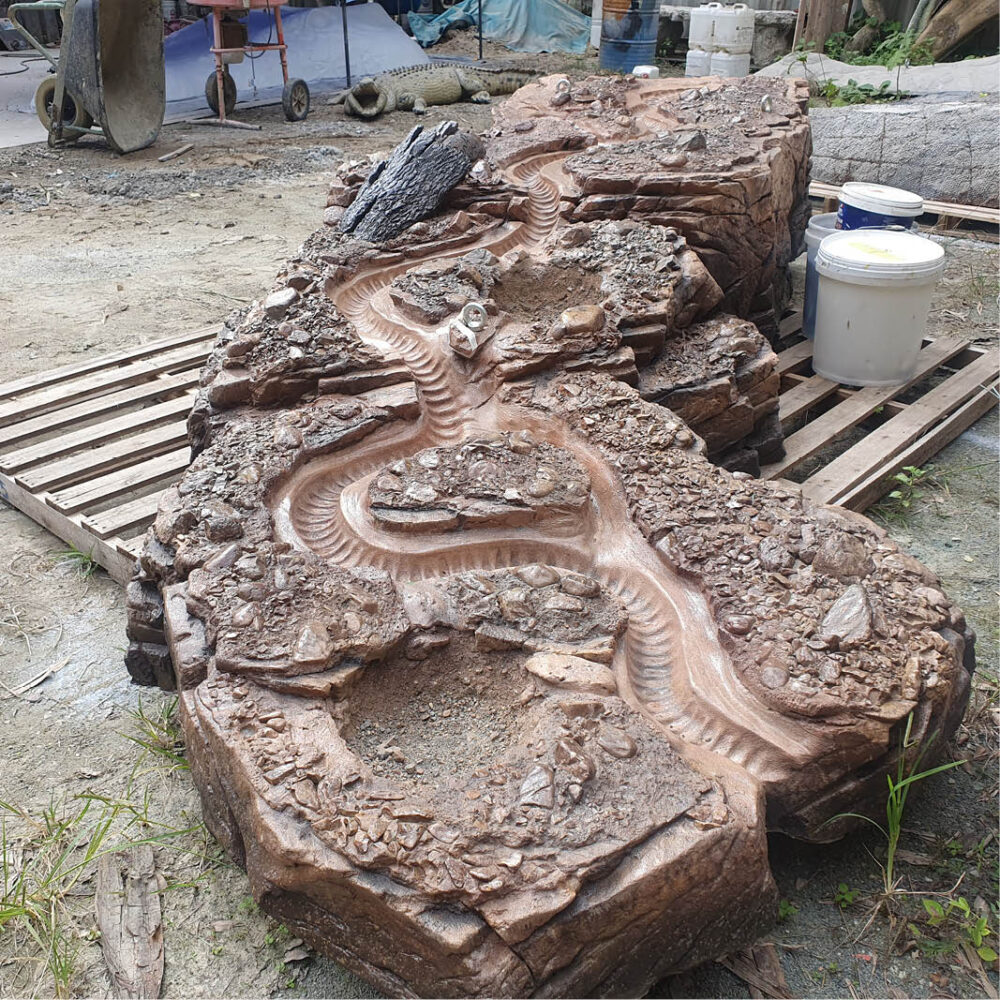 Dry Creek Bed with Serpentine watercourse-Playgrounds