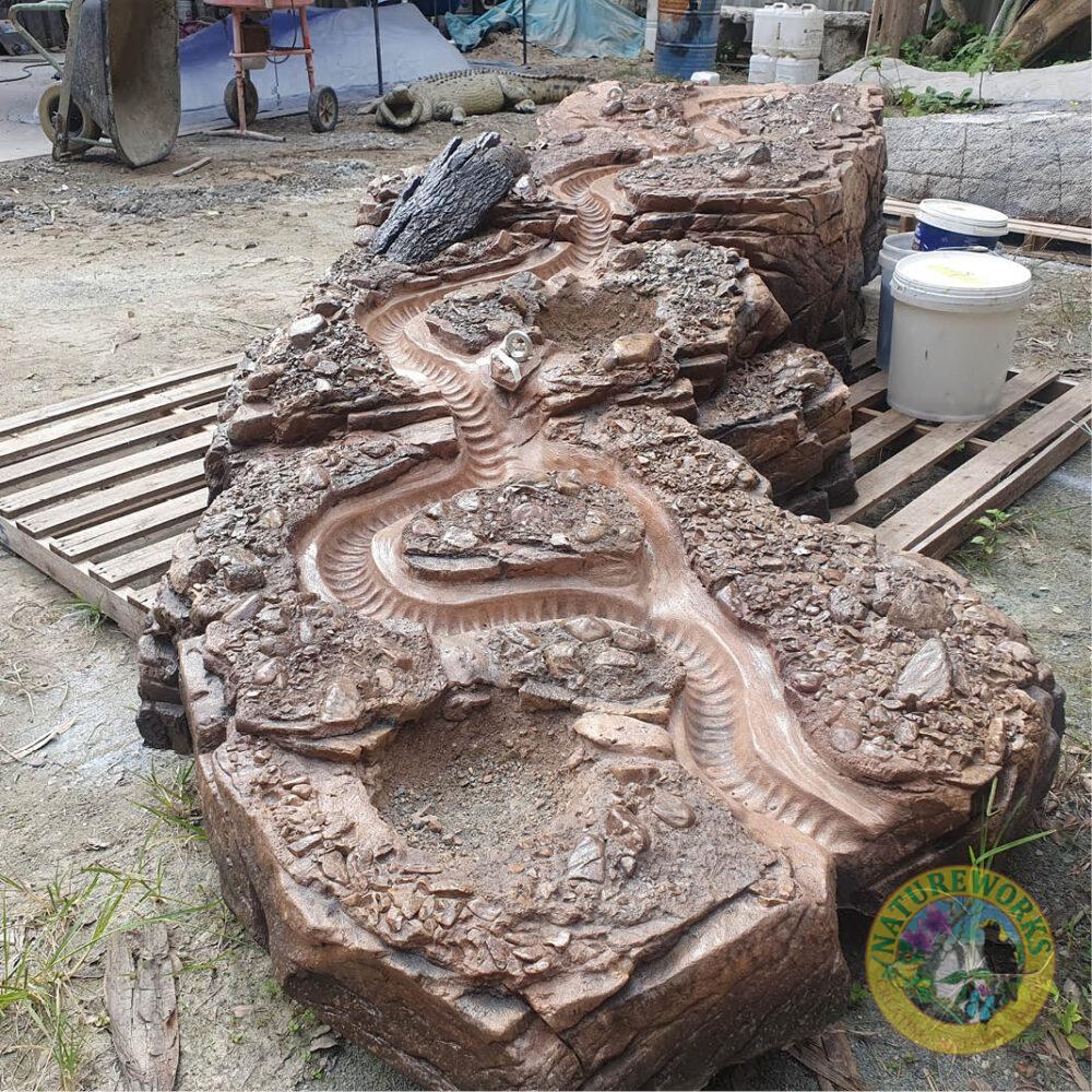 Dry Creek Bed with Serpentine watercourse-Playgrounds