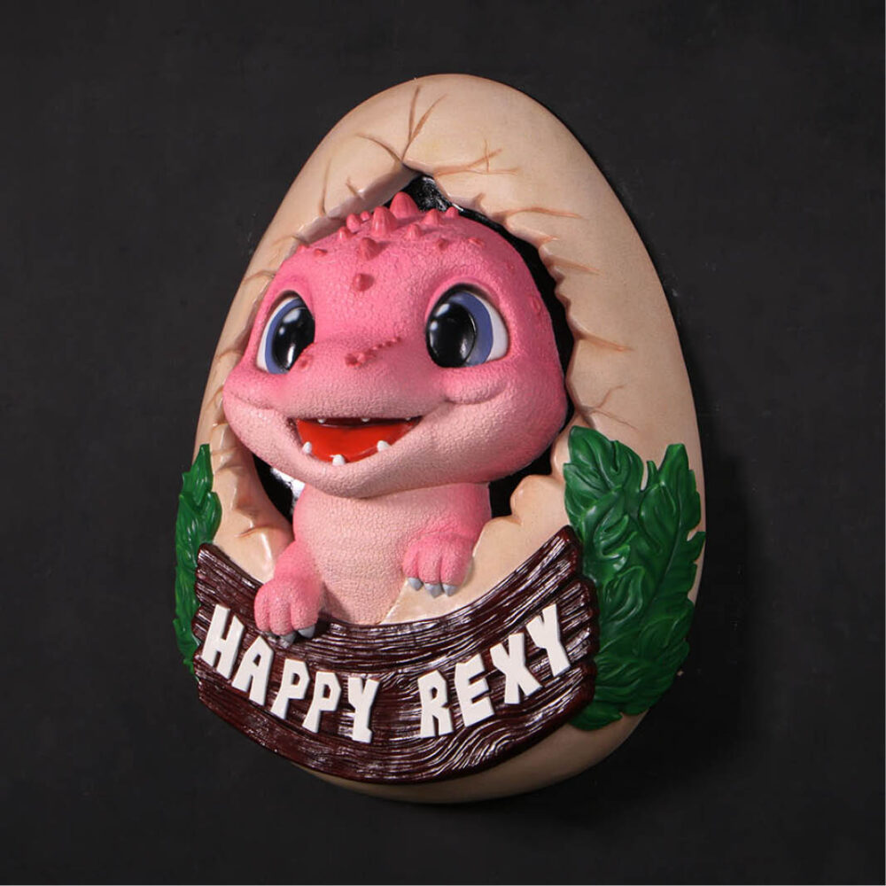 Happy Rexy wall decor-250073- right angle view