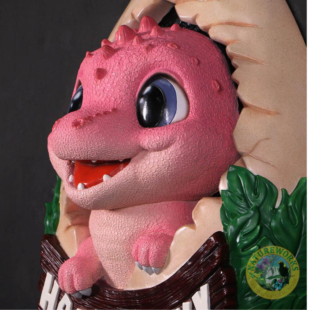 Natureworks Australia Happy Rexy wall decor-Shown with lady taking photo-250073-close up view