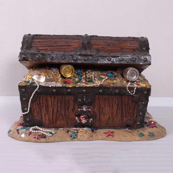 Pirate's Coffer Chest-230080-on sand base - front view