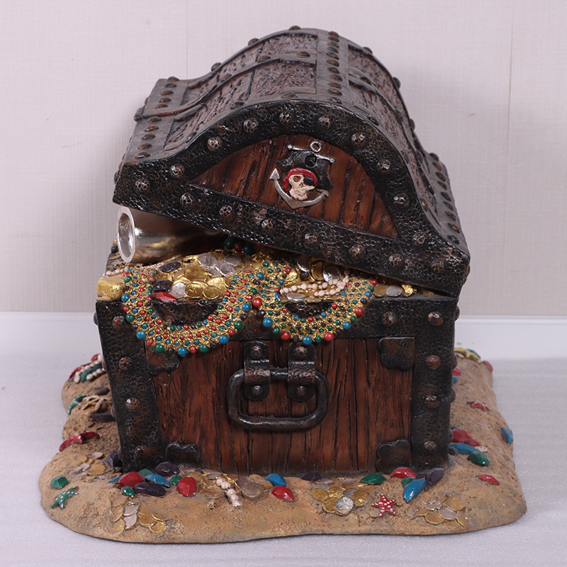 Natureworks Australia Pirate's Coffer Chest-230080-on sand base -side view