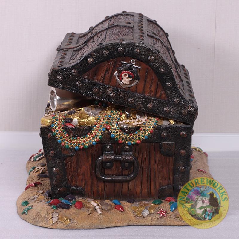 Natureworks Australia Pirate's Coffer Chest-230080-on sand base -side view
