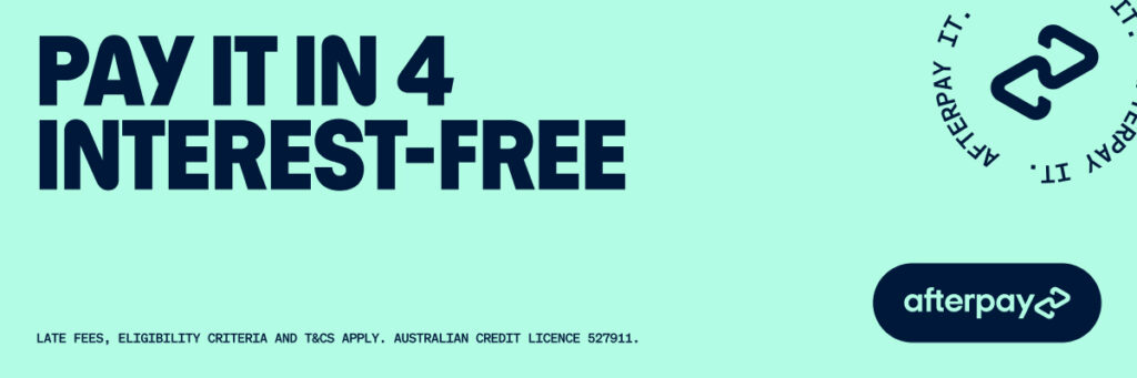 Natureworks Australia Afterpay web banner - pay it in 4, interest free