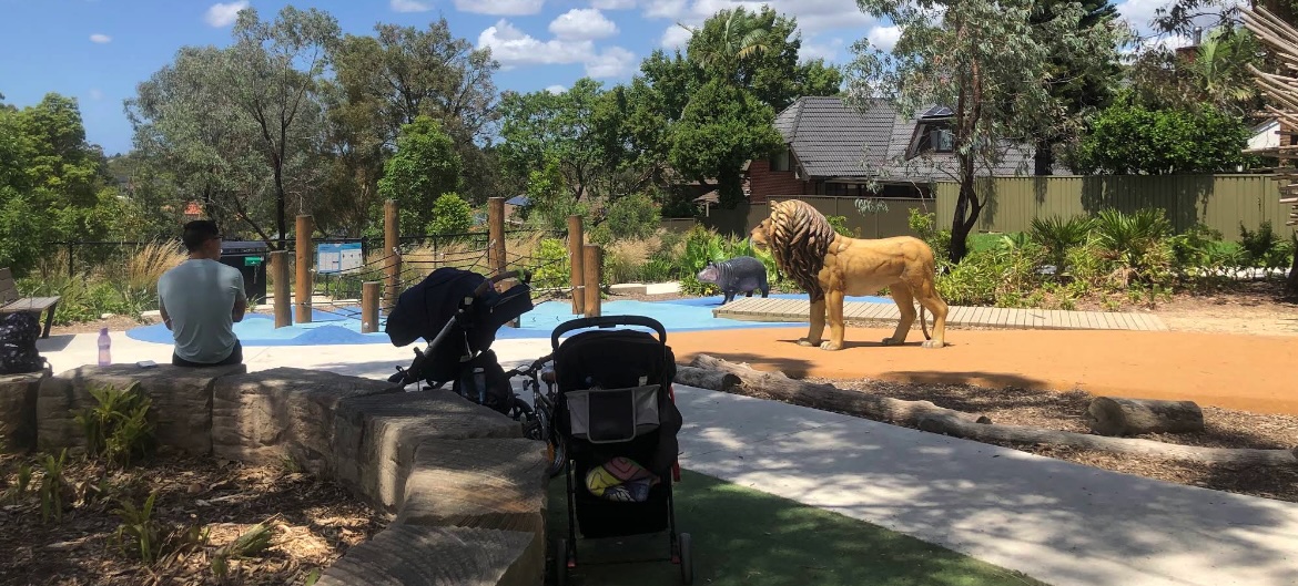 Natureworks Australia Safari-themed playground at John Wearn Reserve