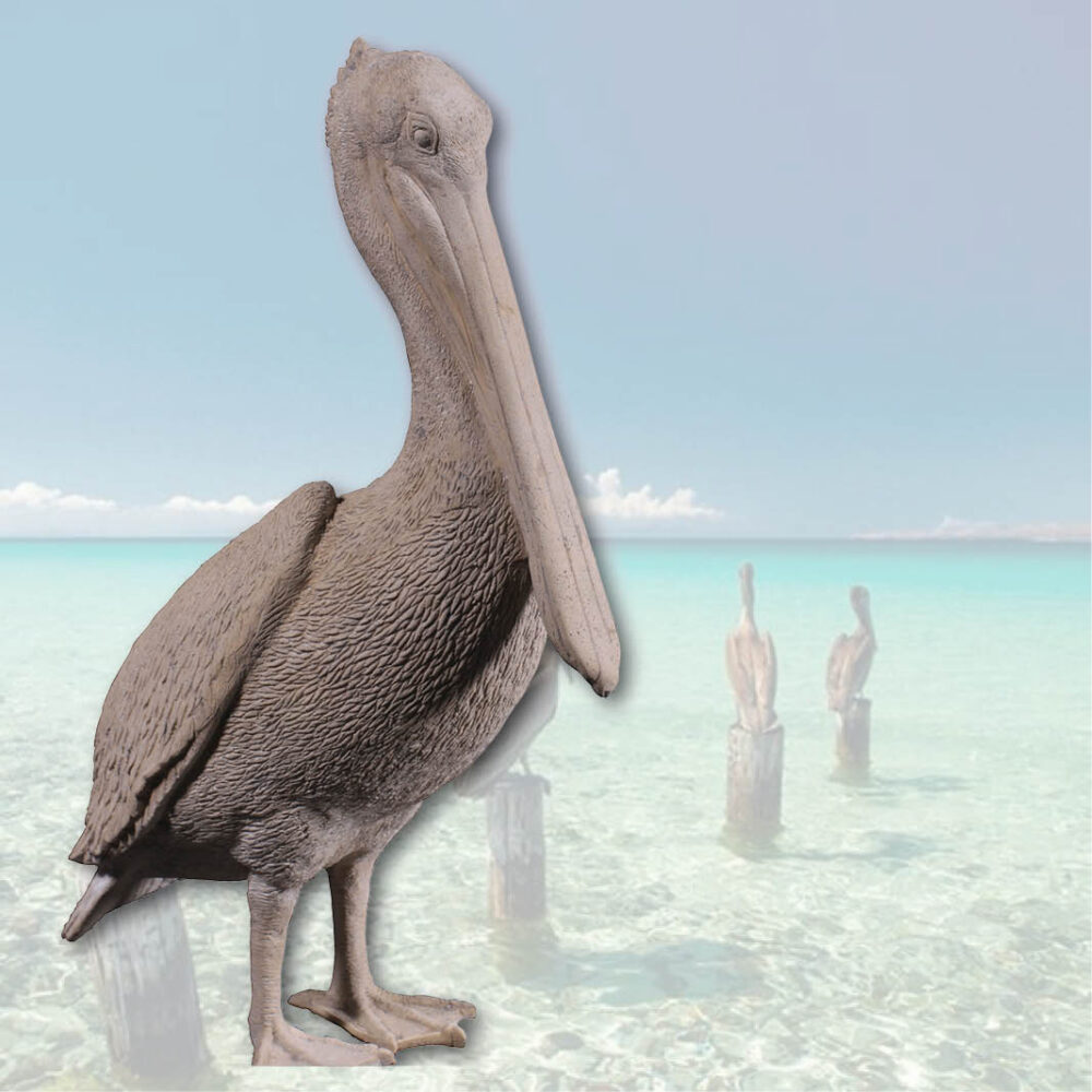 Pelican Standing Roman Stone