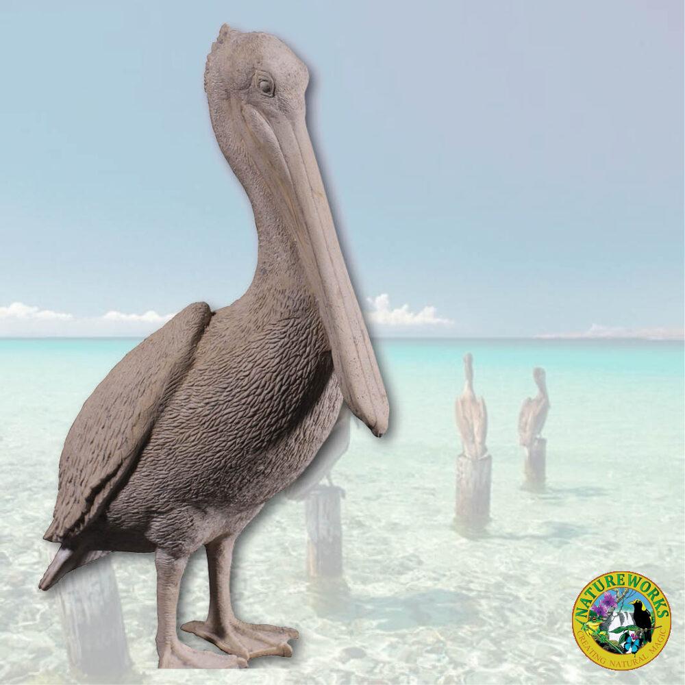 Pelican Standing Roman Stone