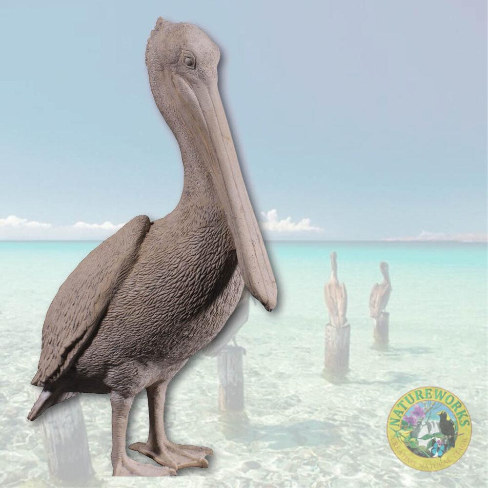 Pelican Standing Roman Stone