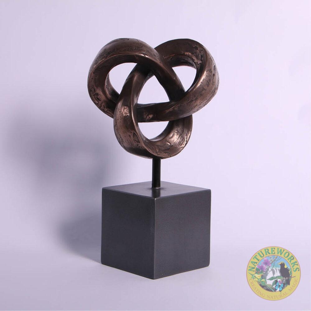 Natureworks Australia Trifoil-table-ornament-bronze-showing-entire-ornament-angle view-150188B