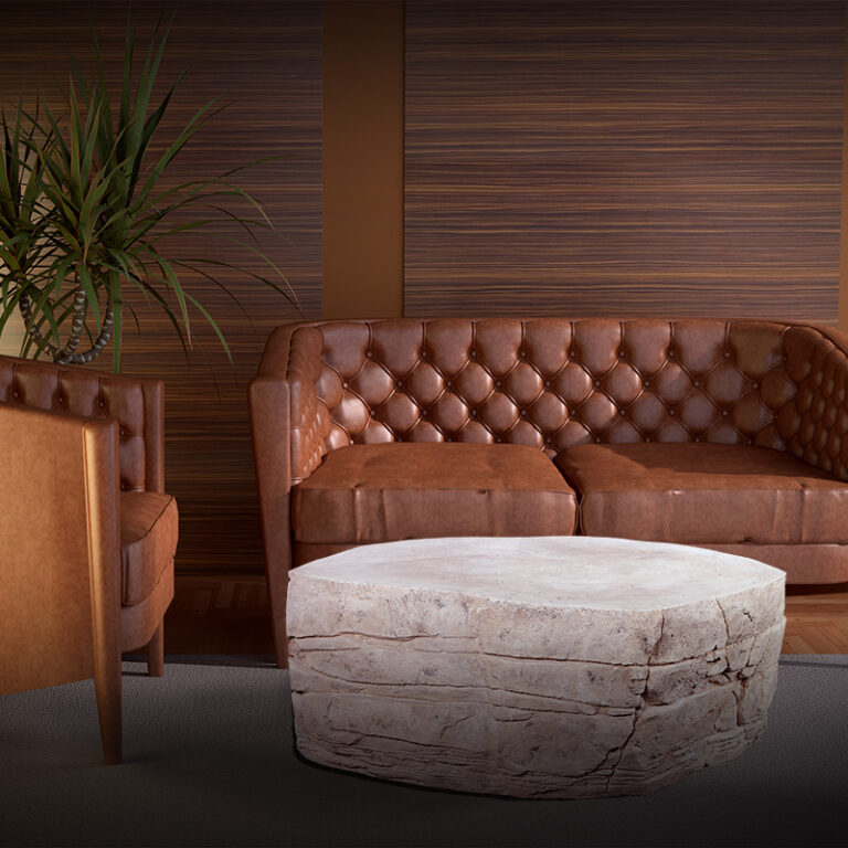 Natureworks Australia Orgnic shaped "Grand Canyon" artificial rock coffee table - 200166 light mudstone finish