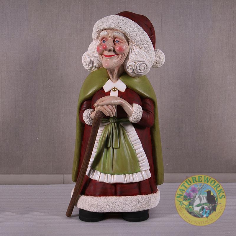 Mrs. Santa-Vintage- 4ft statue- 250112- front view