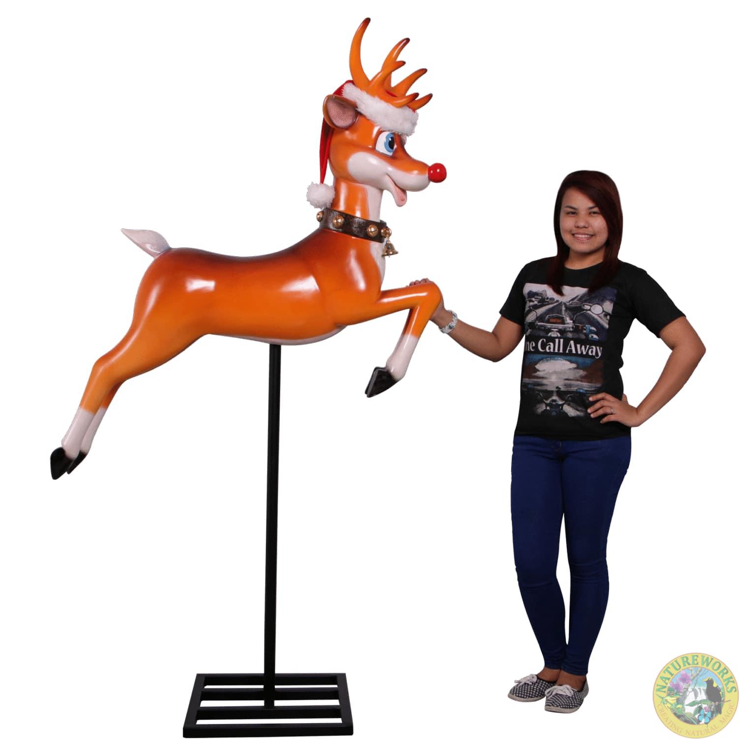 Natureworks Australia Funny Reindeer on Stand - Image 2
