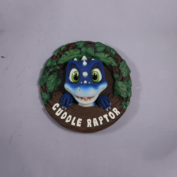 Cuddle Raptor Wall Décor- 250069- front view