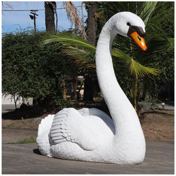Swan Amore- Giant- 250171White- angle view