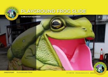 Natureworks-Australian-Green-Tree-Frog-Slide-Climb-Play-Playground-Product